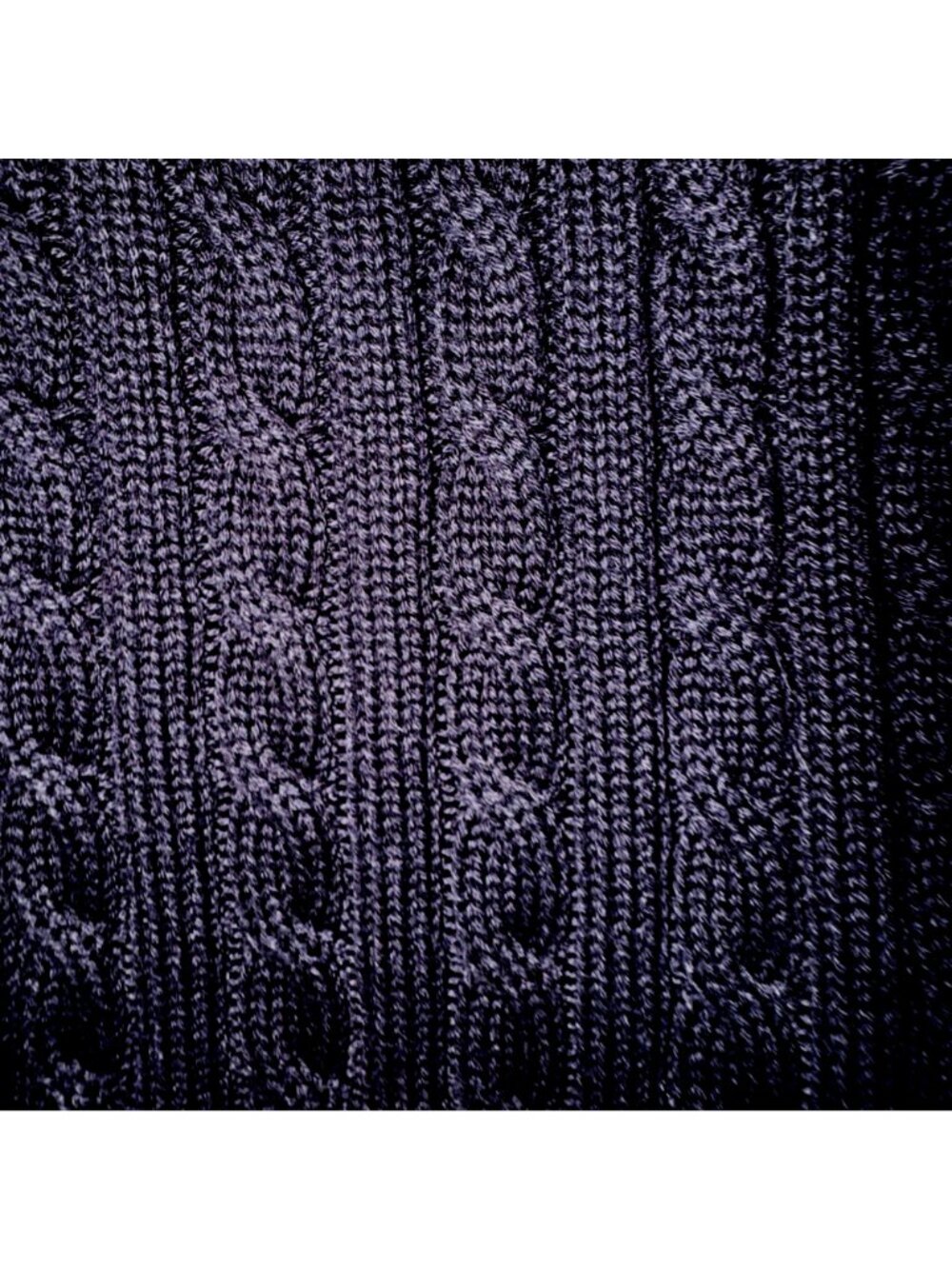 L.L.Bean Women’s Small Black Cable Knit Zip Cardigan Sweater Classic Old Money - Picture 9 of 10
